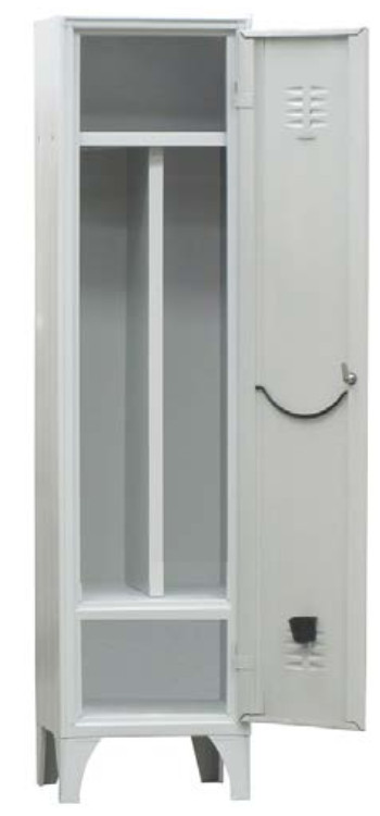 ARMADIO SPOGLIATOIO CON TRAMEZZA e PORTA SCARPE INFERIORE